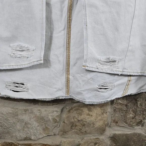 NWT One Teaspoon Shabby Bel Air Blue Maxi Denim Jean Skirt - Picture 5 of 15